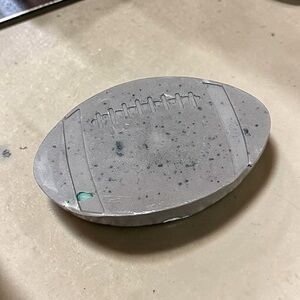 Sandalwood scent Soap football shaped 3x2in 6oz shea butter based handmade